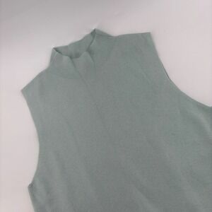 ANN TAYLOR Womens Mock Neck Sleeveless‎ Sweater Top Mint Green LG
